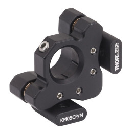 KM05CP/M - Кинематический держатель оптических элементов Ø12.7 мм, отверстие для крепления держателя на стержень расположено по середине лицевой пластины, крепления: M4, Thorlabs
