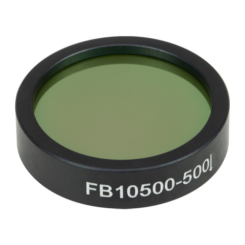 FB10500-500 - Полосовой фильтр, Ø1", центральная длина волны: 10.5 мкм, ширина полосы пропускания: 500 нм, Thorlabs