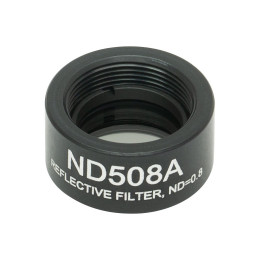 ND508A - Отражающий нейтральный светофильтр, Ø1/2", резьба на оправе: SM05, оптическая плотность: 0.8, Thorlabs