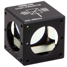CCM1-PBS251/M - Поляризационный светоделительный куб, оправа: 30 мм, рабочий диапазон: 420-680 нм, крепления: M4, Thorlabs