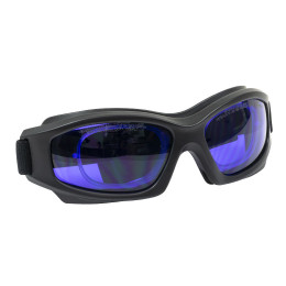 LG15C - Лазерные защитные очки, фиолетовые линзы, пропускание видимого излучения 15%, съемный вкладыш для вставки мед. линз, регулируемый ремешок, защита от запотевания, Thorlabs