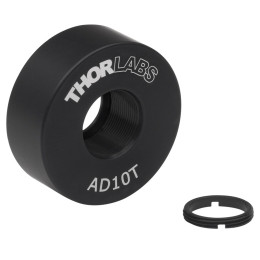 AD10T - Адаптер для крепления оптических элементов Ø10 мм в держатели Ø1", внутренняя резьба, толщина: 0.38", Thorlabs