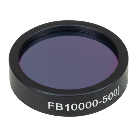 FB10000-500 - Полосовой фильтр, Ø1", центральная длина волны: 10.0 мкм, ширина полосы пропускания: 500 нм, Thorlabs
