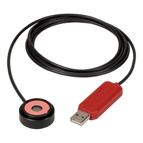 PM16-120 - Измеритель мощности с USB интерфейсом, фотодиодный датчик на основе кремния (Si) стандартной конфигурации, рабочий диапазон: 400 - 1100 нм, макс. детектируемая мощность: 50 мВт, Thorlabs