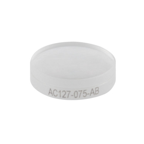 AC127-075-AB - Ахроматический дублет, фокусное расстояние: 75.0 мм, Ø1/2", просветляющее покрытие: 400 - 1100 нм, Thorlabs