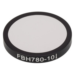 FBH780-10 - Полосовой фильтр, Ø25 мм, центральная длина волны 780 нм, ширина полосы пропускания 10 нм, Thorlabs
