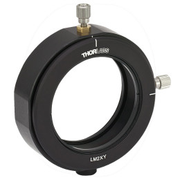 LM2XY - Держатель оптики Ø2", с возможностью смещения оптического элемента в плоскости перпендикулярной оптической оси,1 стопорное кольцо в комплекте, Thorlabs