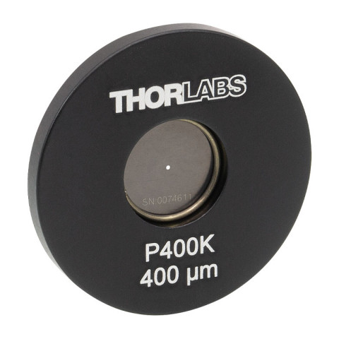 P400K - Точечная диафрагма в оправе Ø1", диаметр отверстия: 400 ± 10 мкм, материал: нержавеющая сталь, Thorlabs