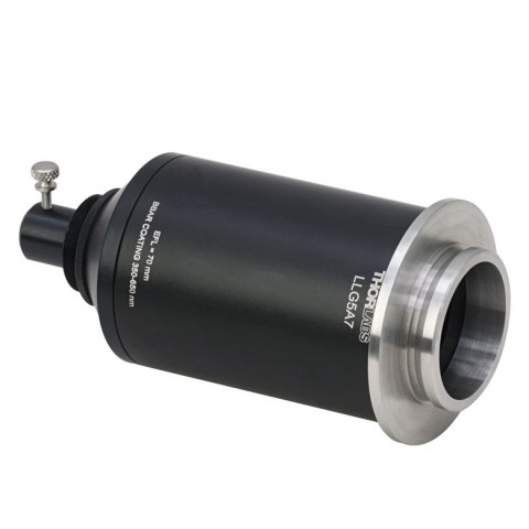 LLG5A7 - Адаптер-коллиматор для жидкостных световодов с сердцевиной Ø5 мм, для систем освещения микроскопов Cerna CSE2200, просветляющее покрытие: 350-650 нм, Thorlabs