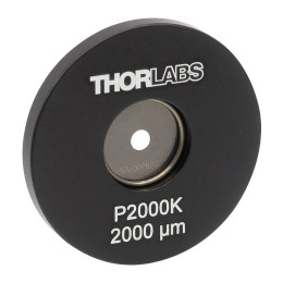 P2000K - Точечная диафрагма в оправе Ø1, диаметр отверстия: 2000 ± 10 мкм, нержавеющая сталь, Thorlabs