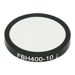 FBH400-10 - Полосовой фильтр, Ø25 мм, центральная длина волны 400 нм, ширина полосы пропускания 10 нм, Thorlabs