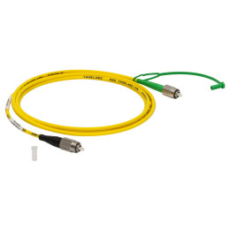 P5-SMF28EAR-2 - Соединительный оптоволоконный кабель, одномодовое оптоволокно, 2 м, диапазон рабочих длин волн: 1260 - 1625 нм, FC/PC (с просветляющим покрытием) и FC/APC (без покрытия) разъем, Thorlabs