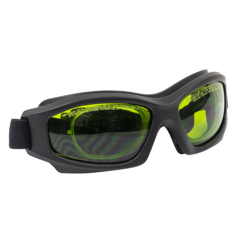 LG2C - Лазерные защитные очки, зеленые линзы, пропускание видимого излучения 19%, съемный вкладыш для вставки мед. линз, регулируемый ремешок, защита от запотевания, Thorlabs