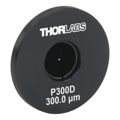 P300D - Прецизионная точечная диафрагма в оправе Ø1", диаметр отверстия: 300 ± 8 мкм, Thorlabs