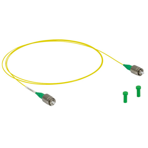 P3-630Y-FC-1 - Соединительный оптоволоконный кабель, одномодовое оптоволокно, 1 м, защитная оболочка: Ø900 мкм, рабочий диапазон: 633 - 780 нм, FC/APC разъем, Thorlabs