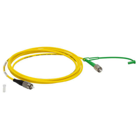 P5-780AR-2 - Соединительный оптоволоконный кабель, одномодовое оптоволокно, 2 м, диапазон рабочих длин волн: 780 - 970 нм, FC/PC (с просветляющим покрытием) и FC/APC (без покрытия) разъем, Thorlabs