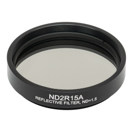 ND2R15A - Отражающий нейтральный светофильтр, Ø50 мм, резьба на оправе: SM2, оптическая плотность: 1.5, Thorlabs