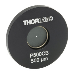 P500CB - Точечная диафрагма в оправе Ø1", диаметр отверстия: 500 ± 10 мкм, материал: позолоченная медь, Thorlabs