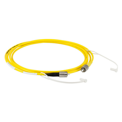 P1-2000AR-2 - Соединительный оптоволоконный кабель, одномодовое оптоволокно, 2 м, диапазон рабочих длин волн: 1700 - 2100 нм, FC/PC (с просветляющим покрытием) и FC/PC (без покрытия) разъем, Thorlabs