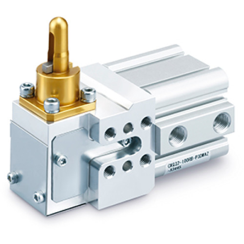 CLKQ32-X3445, Позиционирующий цилиндр с захватом, компактный боковой тип
