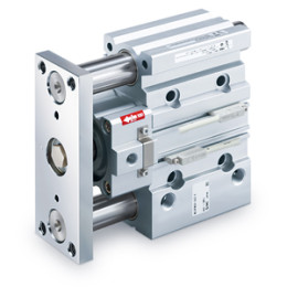 MLGP-B/F-Z (ø40 до ø100), Цилиндр с направляющими и стопором в одном направлении движения
