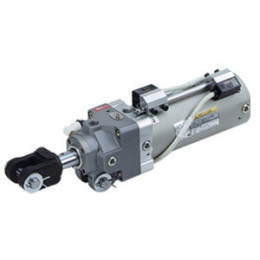 CLK2G/P, Зажимной пневмоцилиндр с замком и устойчивым к э/магнитным полям датчиком положения (монтаж на штоке)

