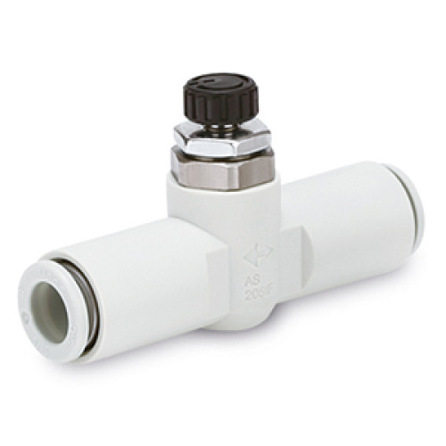 Пневмодроссели, Быстроразъемное, С простой ручкой, Низкоскоростные, Встраиваемый - AS*1FM
