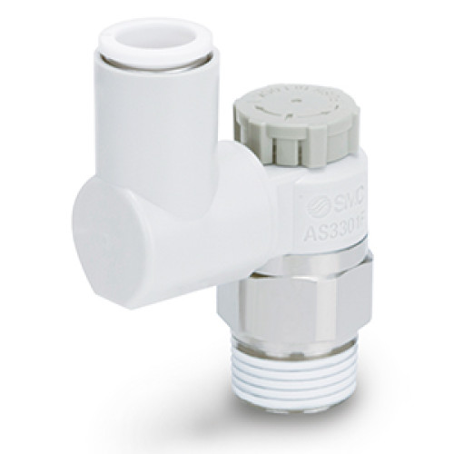 Пневмодроссели, Из нержавеющей стали, C нажимной фиксацией, Универсальный - AS31FG-A
