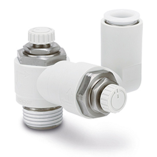 Пневмодроссели, Из нержавеющей стали, С простой ручкой, Двухсторонний - ASD*FG
