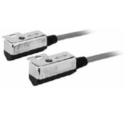 D-F59F, Электронный датчик положения с 2-х цветной индикацией и диагностическим выходом, монтаж на шпильке, кабельный ввод
