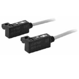 D-F59F, Электронный датчик положения с 2-х цветной индикацией и диагностическим выходом, монтаж на планке, кабельный ввод
