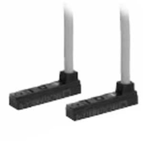 D-Y7NWV/Y7BWV/Y7PWV, Электронный датчик положения с 2-х цветной индикацией, прямого монтажа, вертикальный кабельный ввод
