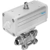 Кран с приводом Festo VZBA-11/4-WW-63-T-22-F0405-V4V4T-PP60-R-90-C 1810735
