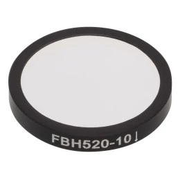 FBH520-10 - Полосовой фильтр, Ø25 мм, центральная длина волны 520 нм, ширина полосы пропускания 10 нм, Thorlabs
