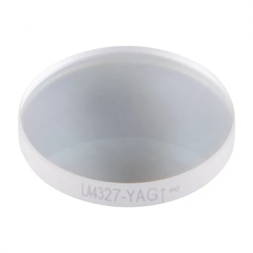 LA4327-YAG - Плоско-выпуклая линза, f = 75 мм, Ø1/2", материал: UVFS, V-покрытие: 532/1064 нм, Thorlabs