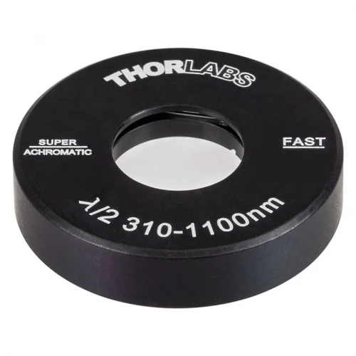 SAHWP05M-700 - Ахроматическая полуволновая пластинка, 1/2" x 1/2", оправа: Ø1", рабочий диапазон: 310 - 1100 нм, Thorlabs