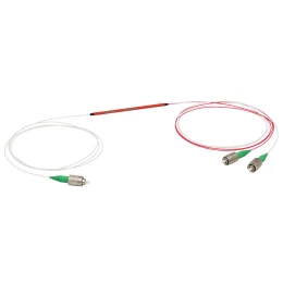 TW470R5A1 - Широкополосные оптоволоконные разветвители, 1x2, рабочий диапазон: 470 ± 40 нм, разделение сигнала: 50:50, FC/APC разъем, Thorlabs
