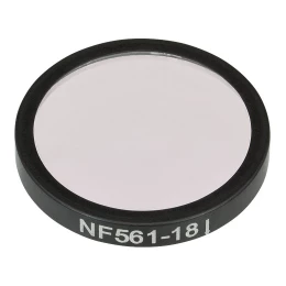 NF561-18 - Заграждающий светофильтр,Ø25 мм, центральная длина волны 561 нм, ширина полосы заграждения 18 нм, Thorlabs
