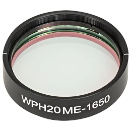 WPH20ME-1650 - Полуволновая пластинка нулевого порядка из ЖК полимера в оправе, Ø2