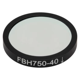FBH750-40 - Полосовой фильтр, Ø25 мм, центральная длина волны: 750 нм, ширина полосы пропускания: 40 нм, Thorlabs
