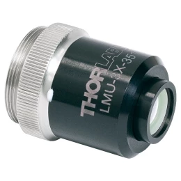 LMU-3X-351 - Фокусирующий объектив MicroSpot, 3X, просветляющее покрытие: 340 - 370 нм, NA=0.08, Thorlabs
