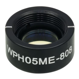 WPH05ME-808 - Полуволновая пластинка нулевого порядка из ЖК полимера в оправе, Ø1/2