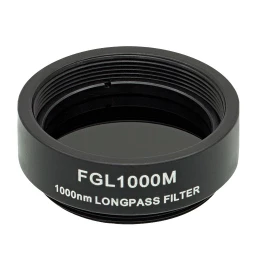 FGL1000M - Длинноволновый цветной светофильтр в оправе, Ø25 мм, резьба SM1, длина волны среза: 1000 нм, Thorlabs
