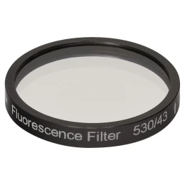 MF530-43 - Запирающий фильтр для FITC (флуоресценизотиоцианат), ширина полосы пропускания 43 нм, центральная длина волны 530 нм, Thorlabs
