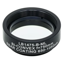 LB1475-B-ML - N-BK7 двояковыпуклая линза в оправе, Ø1