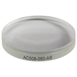 AC508-080-AB - Ахроматический дублет, фокусное расстояние: 80.0 мм, Ø50.8 мм, просветляющее покрытие: 400 - 1100 нм, Thorlabs
