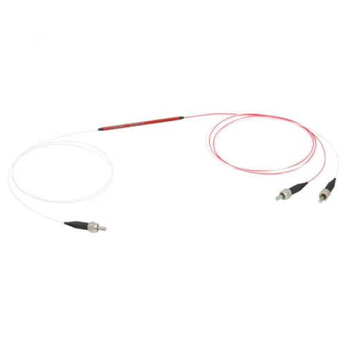 TM105R5S1B - Оптоволоконный разветвитель 1x2, многомодовые волокна, низкая концентрация OH, сердцевина: Ø105 мкм, 0.22 NA, деление сигнала: 50:50, рабочий диапазон: 400 - 2200 нм, SMA905 разъемы, Thorlabs