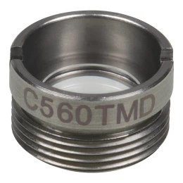 C560TMD - Асферическая линза в оправе, фокусное расстояние: 13.86 мм, числовая апертура: 0,2, рабочее расстояние: 11.7 мм, без покрытия, Thorlabs
