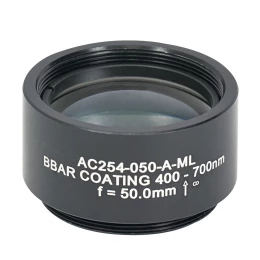 AC254-050-A-ML - Ахроматический дублет, f=50 мм, Ø1