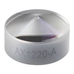AX1220-A - Аксикон, угол при основании: 20.0°, просветляющее покрытие: 350 - 700 нм, кварцевое стекло, Ø1/2
